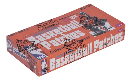 1974-75 Fleer Basketball "Patches" Unopened Wax Box (24 Packs) - BBCE Certified